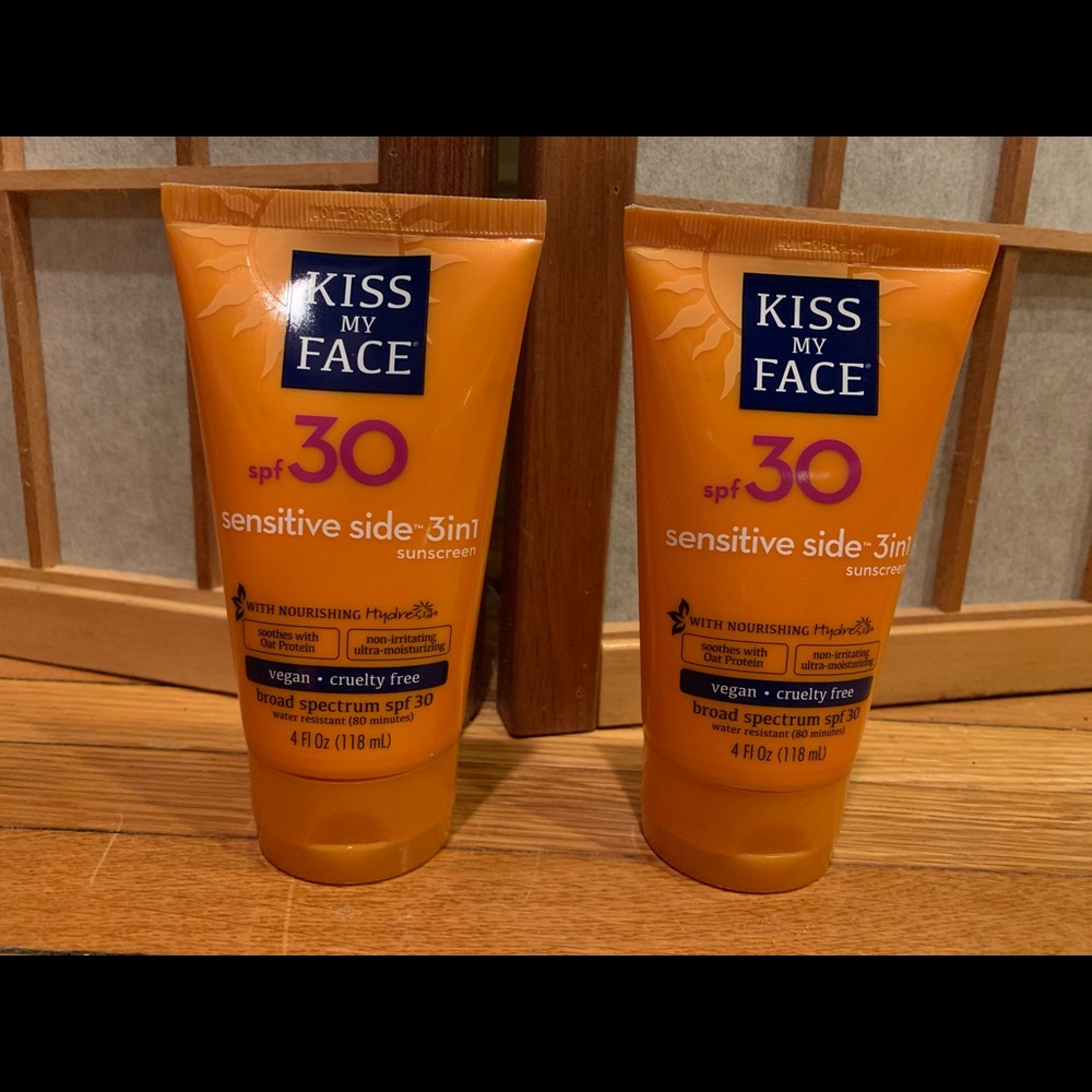 Kiss My Face 3 in 1 Sunscreen Exp 6/21 4 oz SPF 30